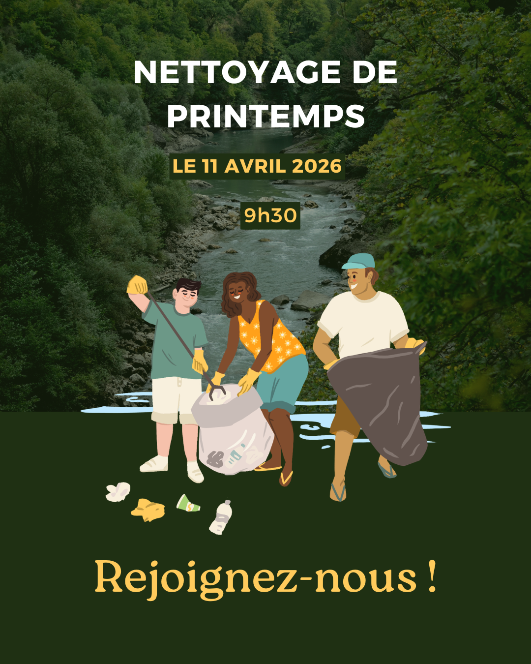 Nettoyage de printemps 11 AVRIL 2026